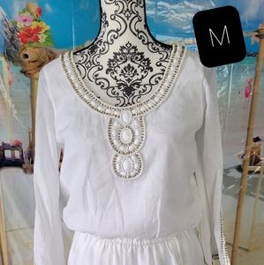 Lilly pulitzer  white beaded dress